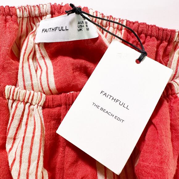 Faithful the Brand Amalfi Off Shoulder Mini Dress Size 8 (Small Flaw)‎ - Picture 8 of 14